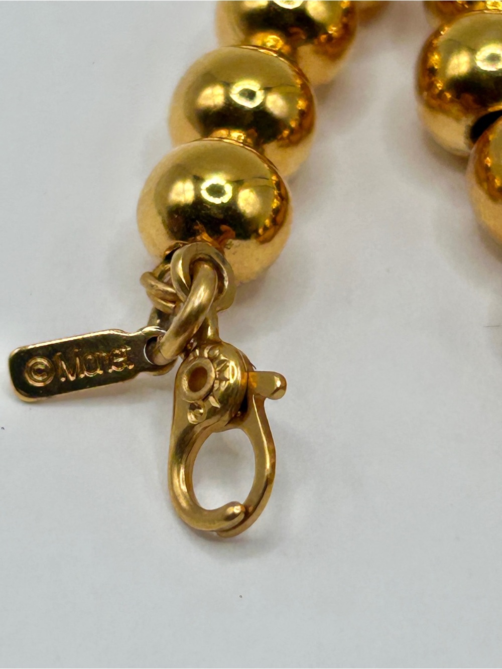 Vintage Monet Gold Beaded Necklace - Timeless Women’s Jewelry - Picture 2 of 9